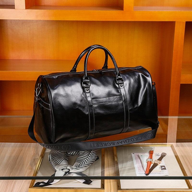 Men's Leather Travel & Gym Bag | Groomsmen Gift Idea