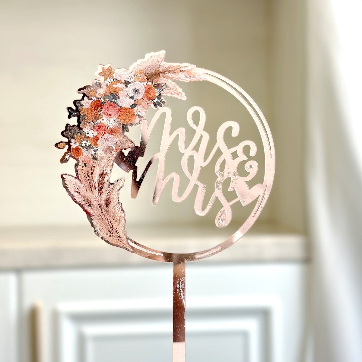 Décoration de gâteau de mariage Monsieur et Madame en acrylique