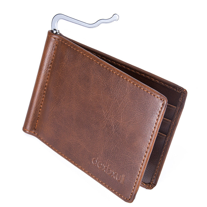 Portefeuille en cuir fin pour homme | Idée cadeau pour les garçons d'honneur