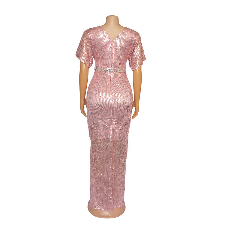 Mini-robe rose à paillettes | Douche nuptiale et enterrement de vie de jeune fille