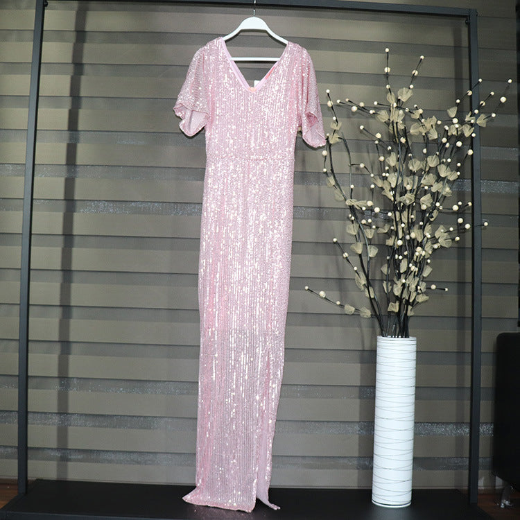 Mini-robe rose à paillettes | Douche nuptiale et enterrement de vie de jeune fille