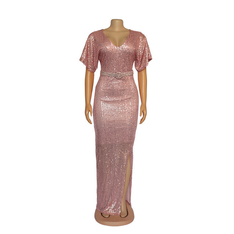 Mini-robe rose à paillettes | Douche nuptiale et enterrement de vie de jeune fille