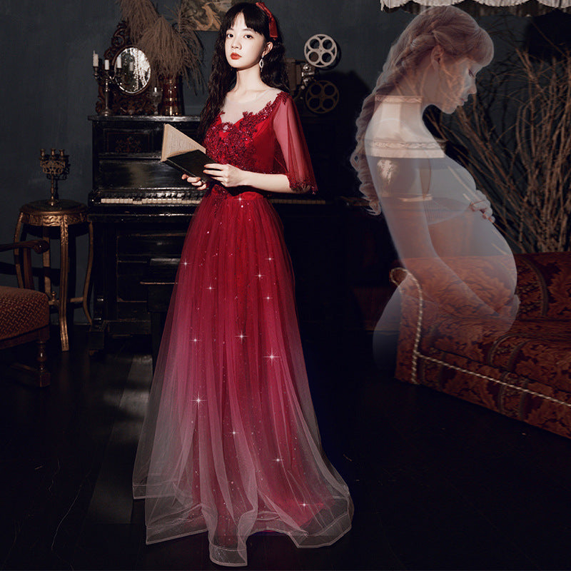 Robe de Demoiselle d'Honneur Élégance Dégradée