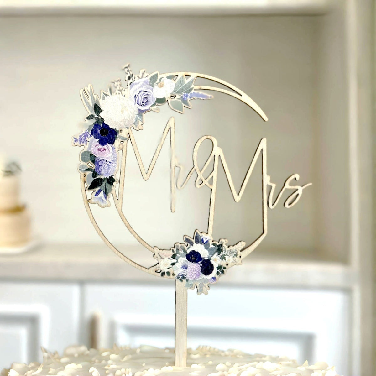 Décoration de gâteau de mariage Monsieur et Madame en acrylique