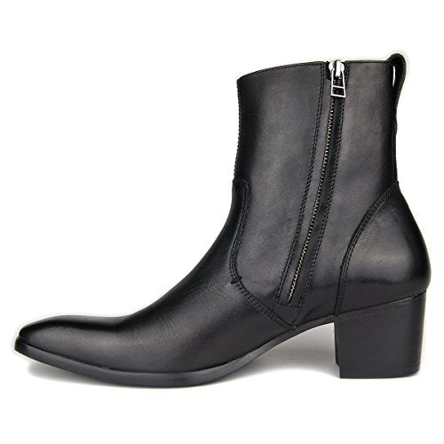 Bottines habillées pour hommes en cuir Chelsea Boots Chaussures à talon doux OS-JY002-US