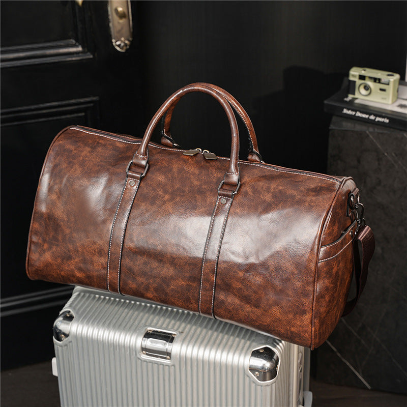 Men's Leather Travel & Gym Bag | Groomsmen Gift Idea