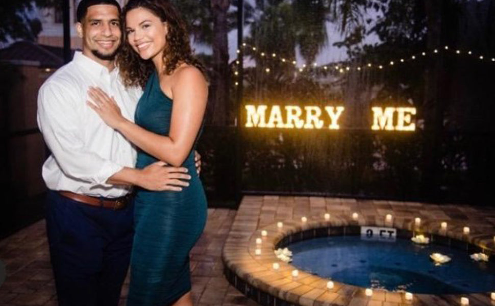 Marry Me Proposal Sign LED Letter Light, Warm White LED Decoration, Alphabet Sign Light for Proposal, Engagement, Wedding Decor
