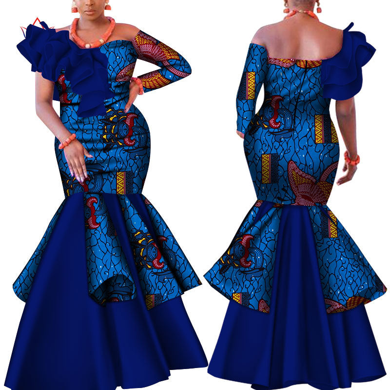 Robe longue en coton à imprimé africain | 8 options de style