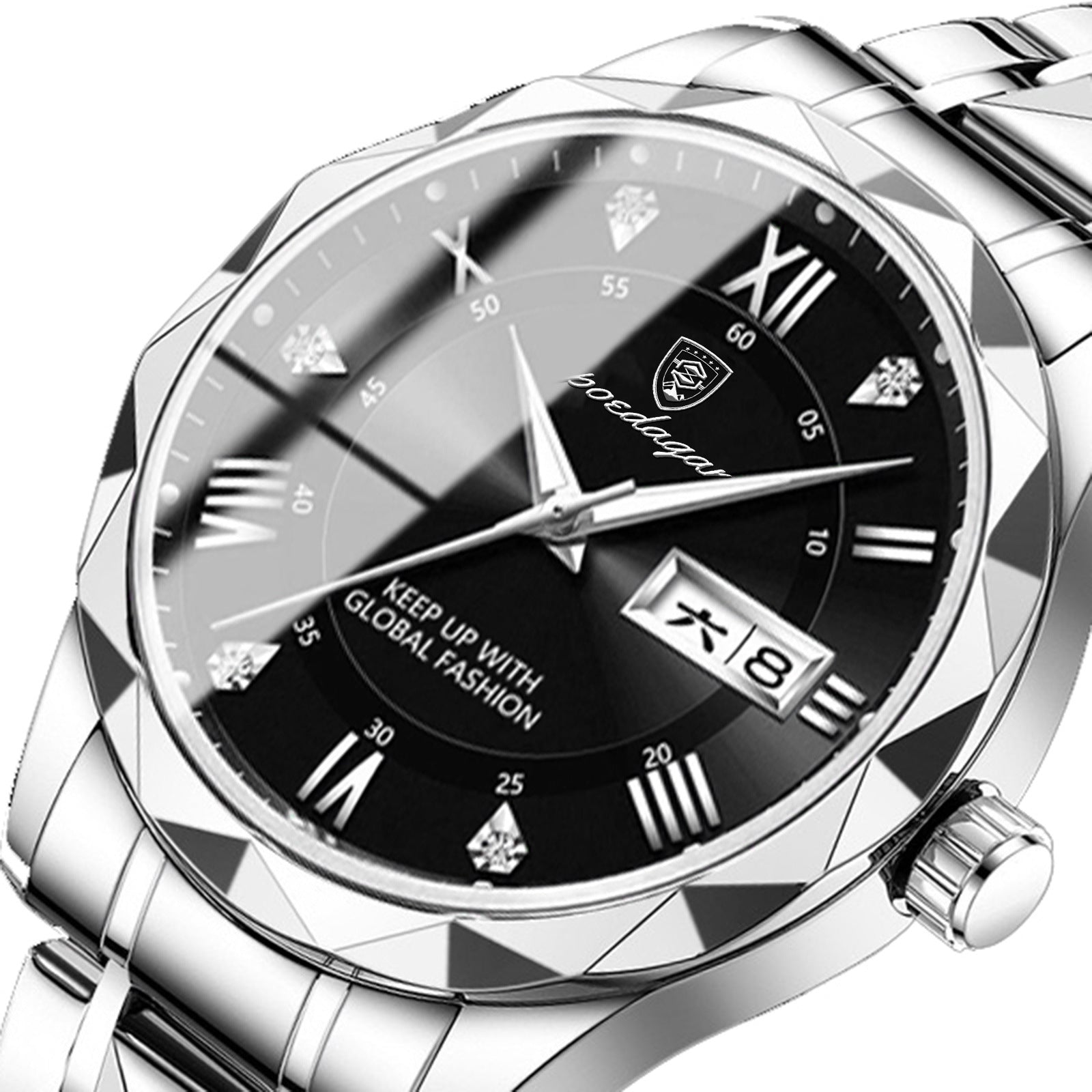 Montre Classique à Quartz pour Homme | Bracelet en Acier