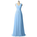 Robe de demoiselle d'honneur en mousseline | Styles double épaule, une épaule et bustier
