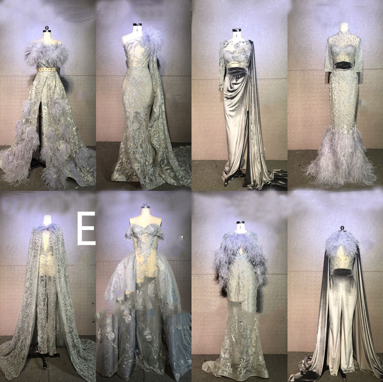 Mini-robe à fines bretelles en plumes | Glamour nuptial et de scène