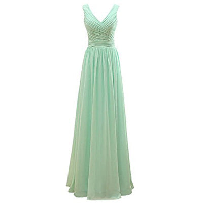Robe de demoiselle d'honneur en mousseline | Styles double épaule, une épaule et bustier