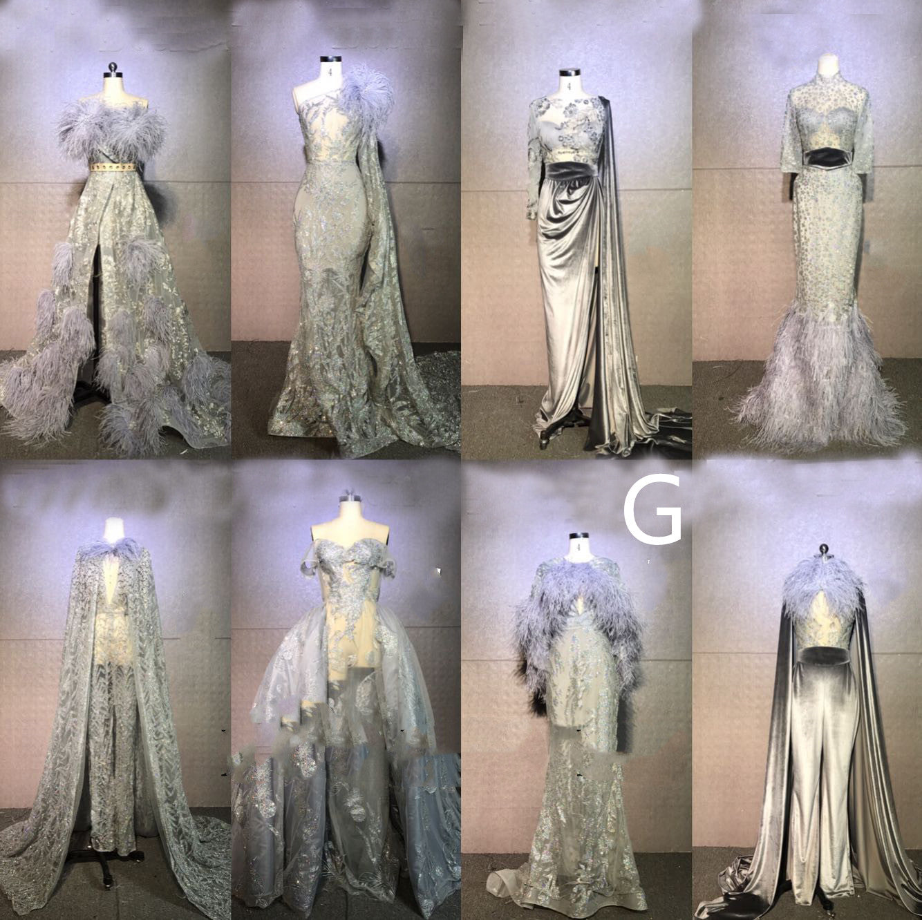 Mini-robe à fines bretelles en plumes | Glamour nuptial et de scène