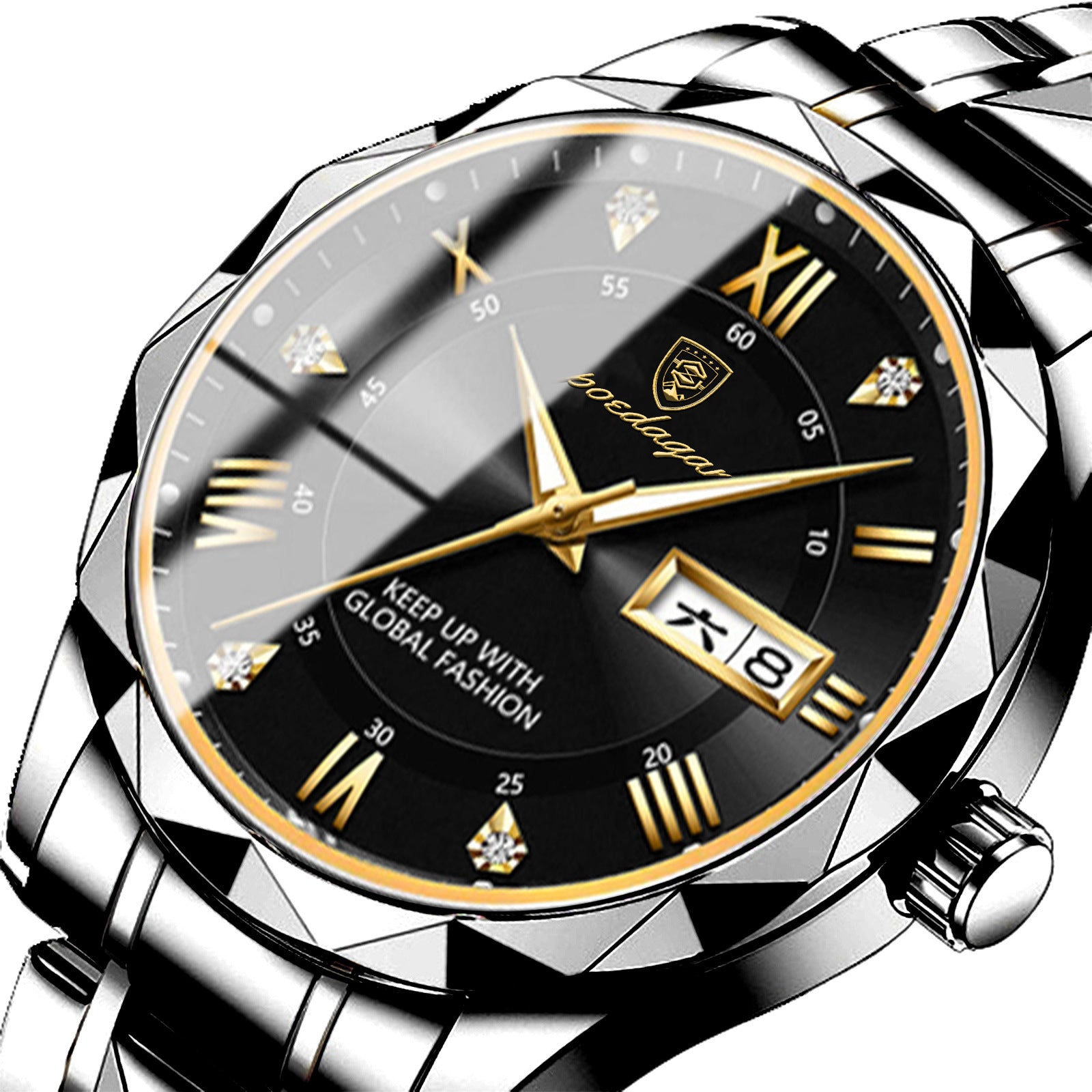 Montre Classique à Quartz pour Homme | Bracelet en Acier