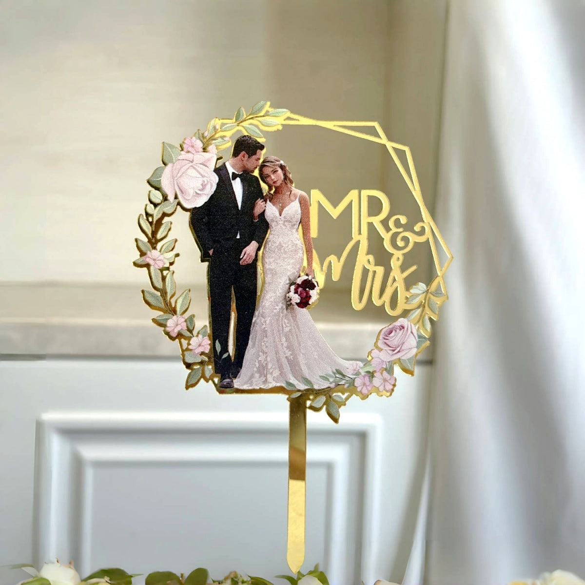 Mr & Mrs Acrylic Cake Topper | Wedding Cake Decoration