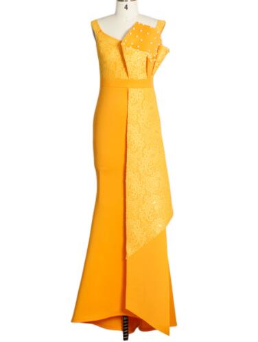 Robe de soirée élégante en maille pour demoiselle d'honneur