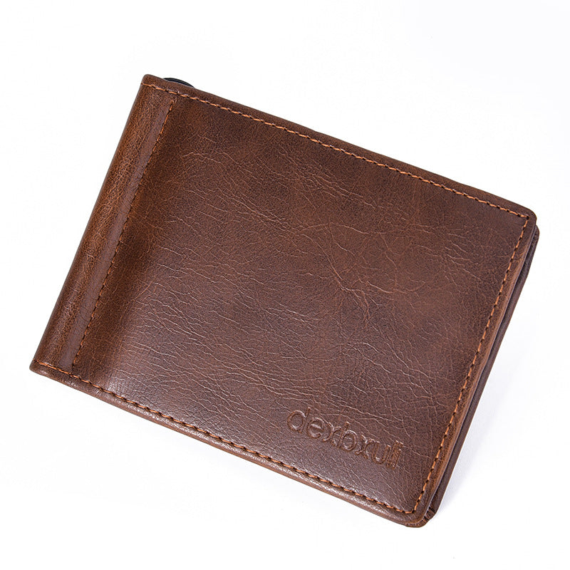 Portefeuille en cuir fin pour homme | Idée cadeau pour les garçons d'honneur