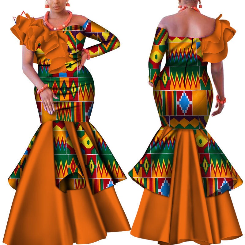 Robe longue en coton à imprimé africain | 8 options de style