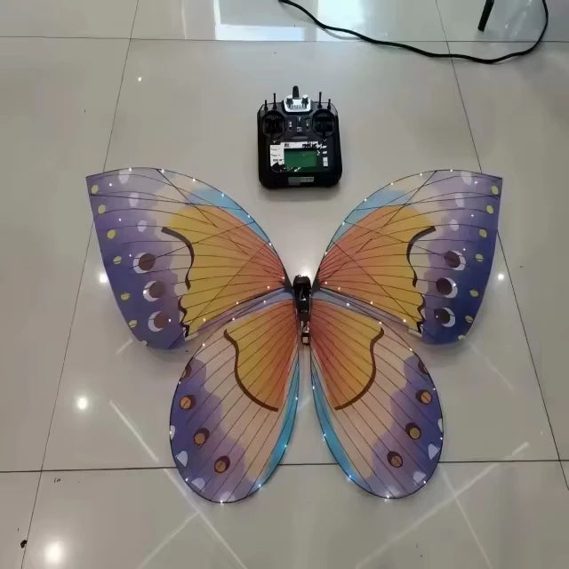 Drone LED papillon pour scène et mariage - Ornement volant télécommandé rechargeable