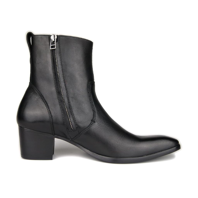 Bottines habillées pour hommes en cuir Chelsea Boots Chaussures à talon doux OS-JY002-US