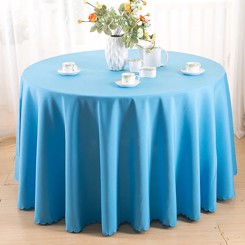 Wedding Christmas Decorative Table Cloth Round Tablecloths Dining Table Cover Birthday Banquet Decor Home Dining Table Cover