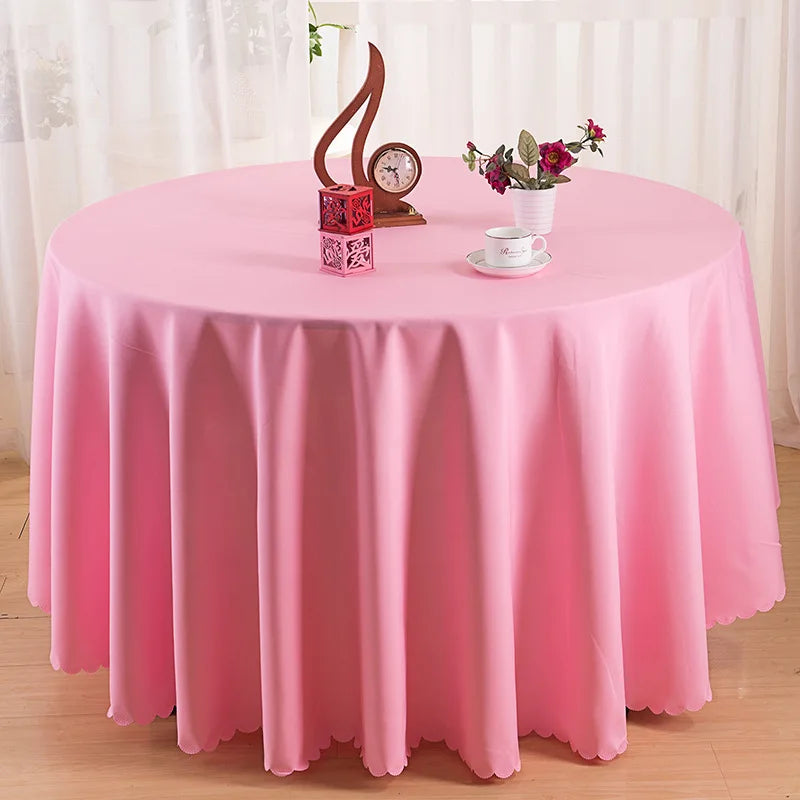 Wedding Christmas Decorative Table Cloth Round Tablecloths Dining Table Cover Birthday Banquet Decor Home Dining Table Cover