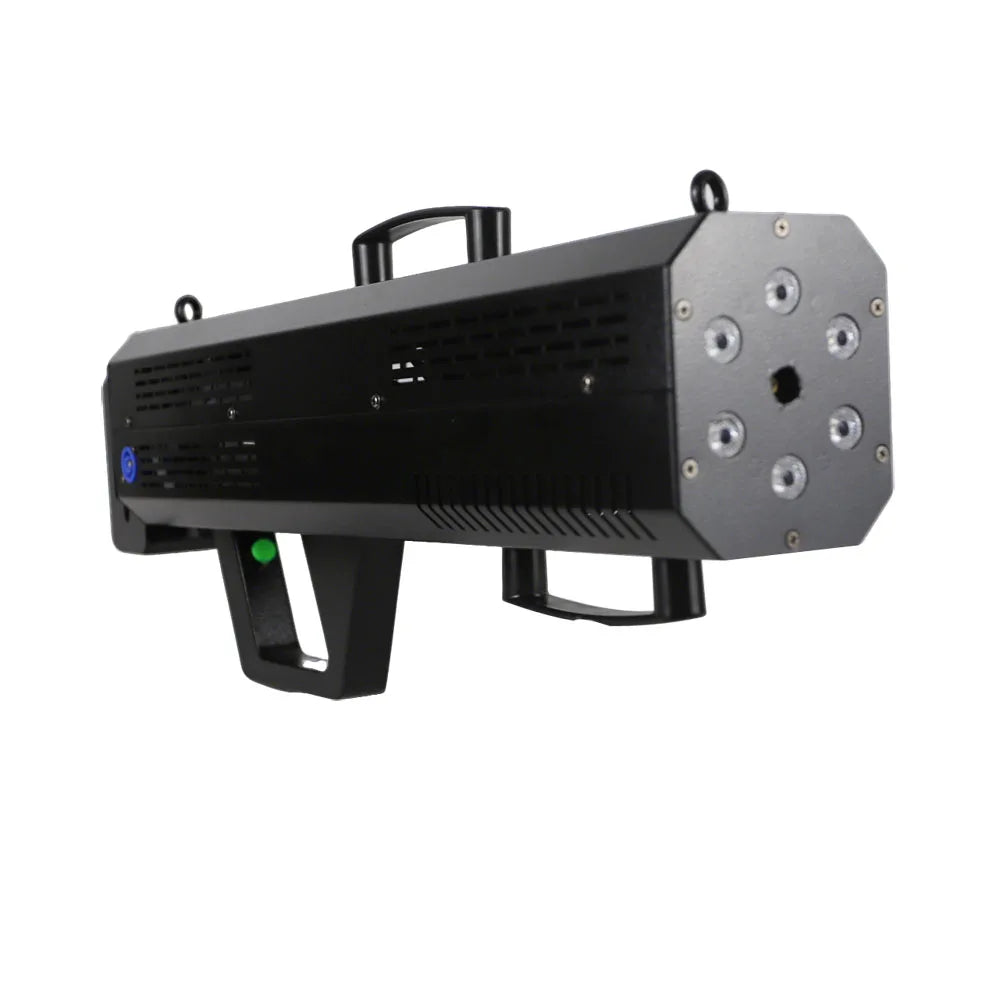 Pistolet à fumée colonne d'air portable 1500W RGB LED pour mariages et scènes de DJ, boîtes de nuit, discothèques, concerts et décorations de fêtes