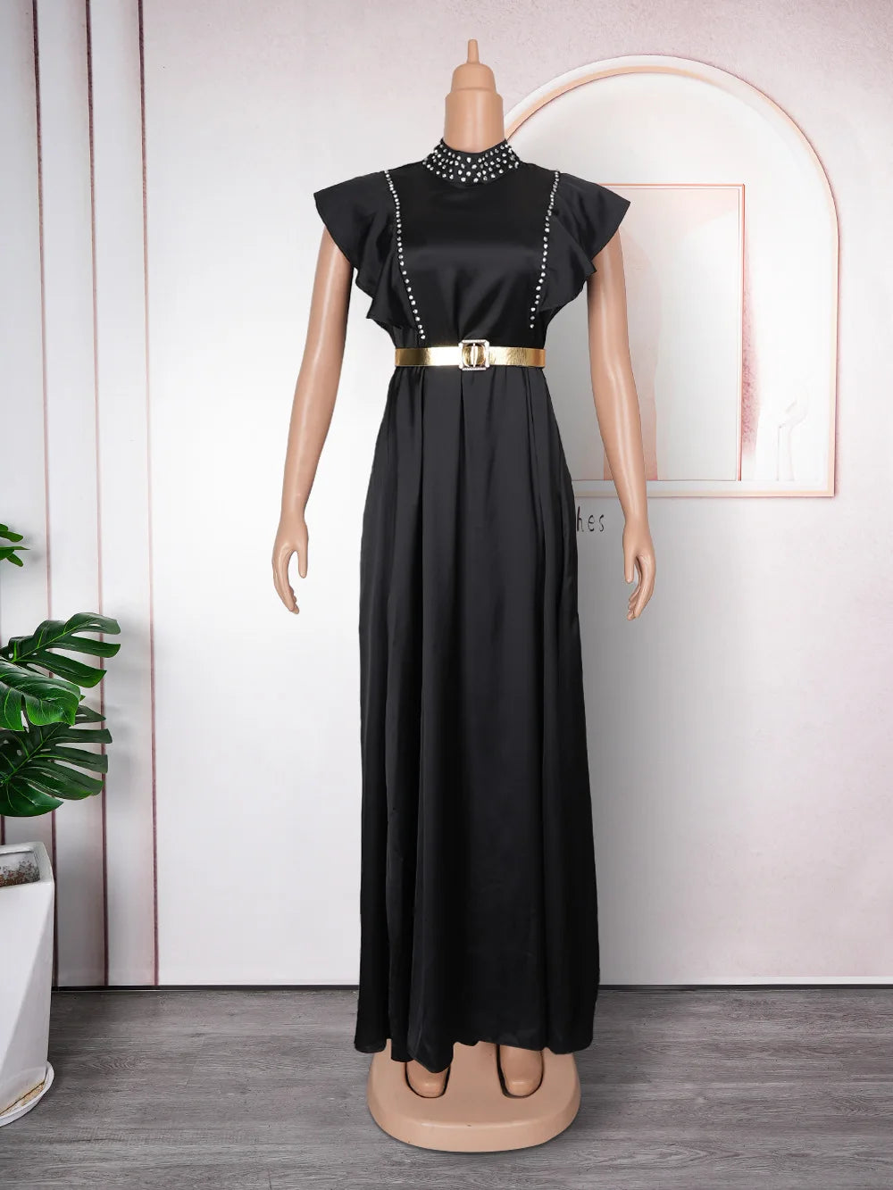 Robes de mariée africaines pour femmes 2024 grande taille élégante robe de soirée vêtements pour femmes mode d'été sans manches robe longue de fête