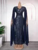 Robes de soirée africaines grande taille 2025 pour femmes, dashiki, Ankara, paillettes, robe de mariée, robe de soirée sexy moulante longue pour Noël