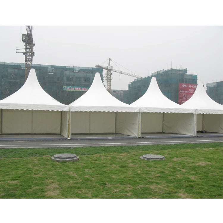 Tente Pagode en Aluminium 5x5m pour Extérieur et Mariages avec Décorations Pièces de Mariage