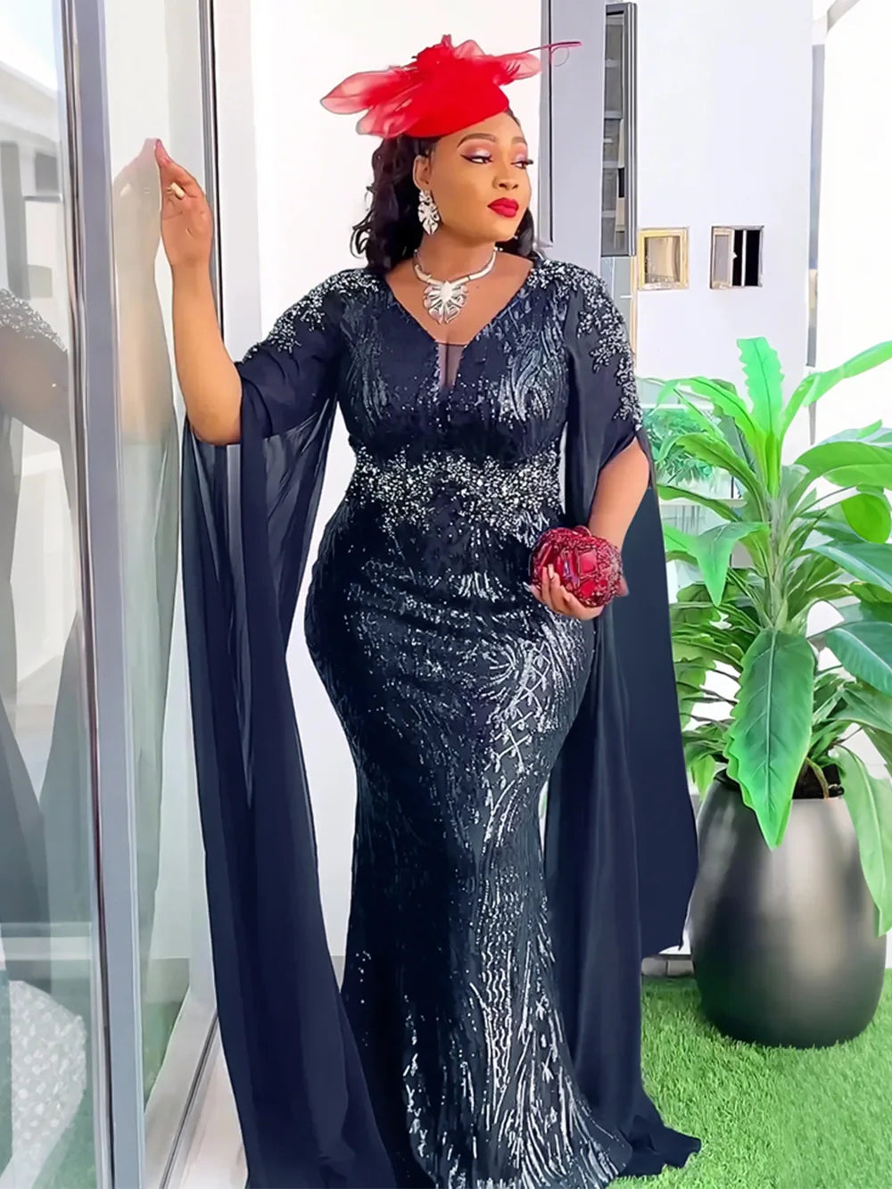 Robes de soirée africaines grande taille 2025 pour femmes, dashiki, Ankara, paillettes, robe de mariée, robe de soirée sexy moulante longue pour Noël