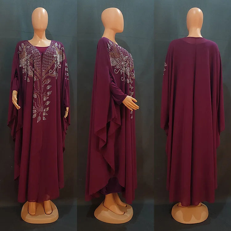 Liu Ming – Caftan de luxe pour femmes, Kimono islamique, Robe de caftan, Ramadan, Dubaï, Robe de soirée, Abaya musulmane