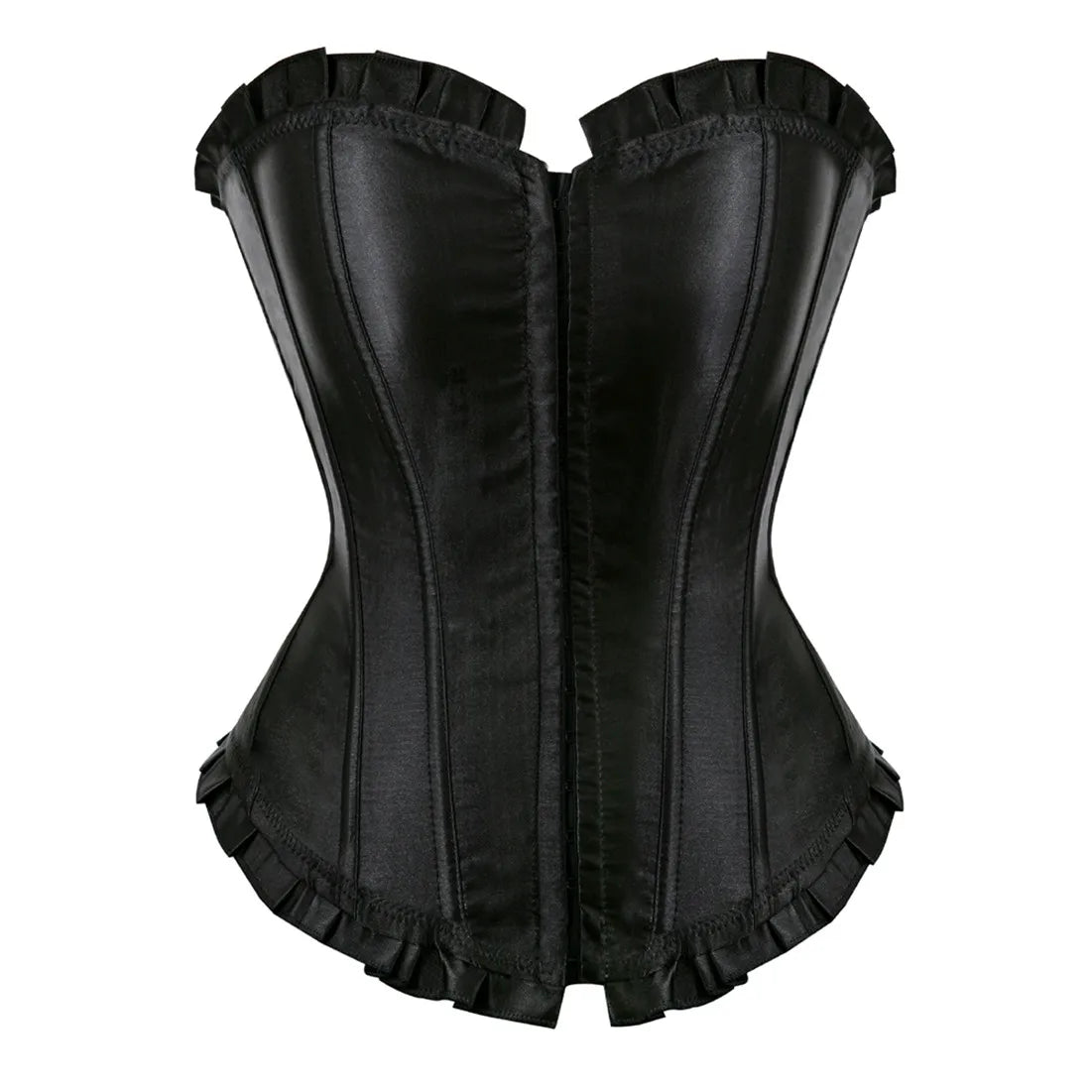 Corset vintage à lacets Overbust avec bustier en strass et satin disponible en grandes tailles