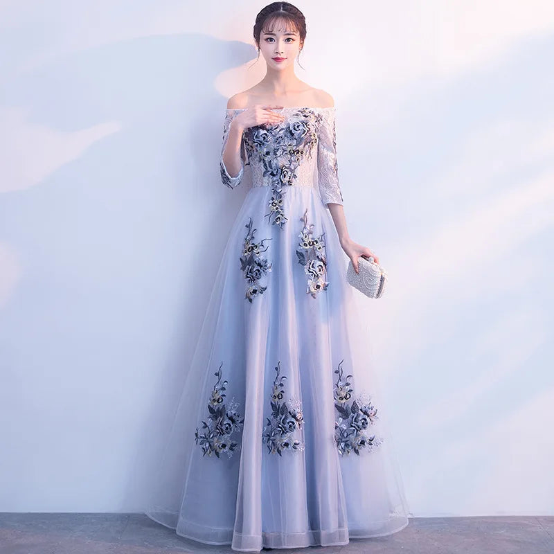 Evening Gown Woman 2024 New Summer Banquet Long Annual Meeting Host Dress