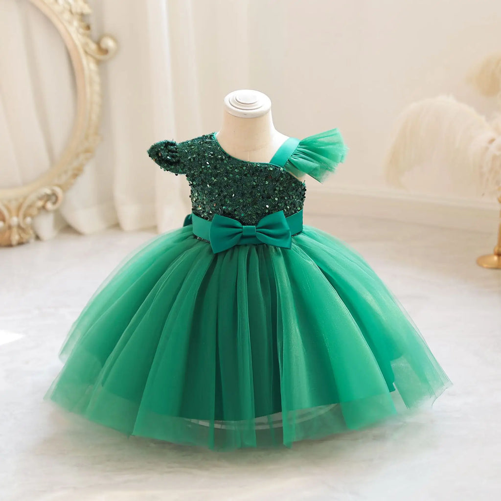 TPY0 Nouvelle Robe de Soirée Formelle en Satin avec Nœud Robe de Princesse Décontractée Printemps Filles d'Honneur Enfants Robes de Mariage