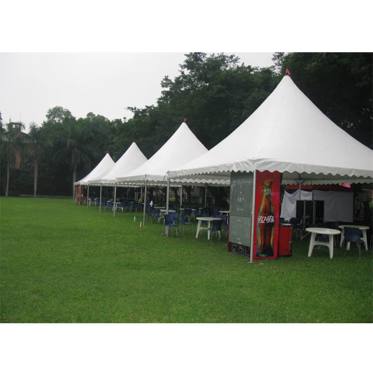 Tente Pagode en Aluminium 5x5m pour Extérieur et Mariages avec Décorations Pièces de Mariage