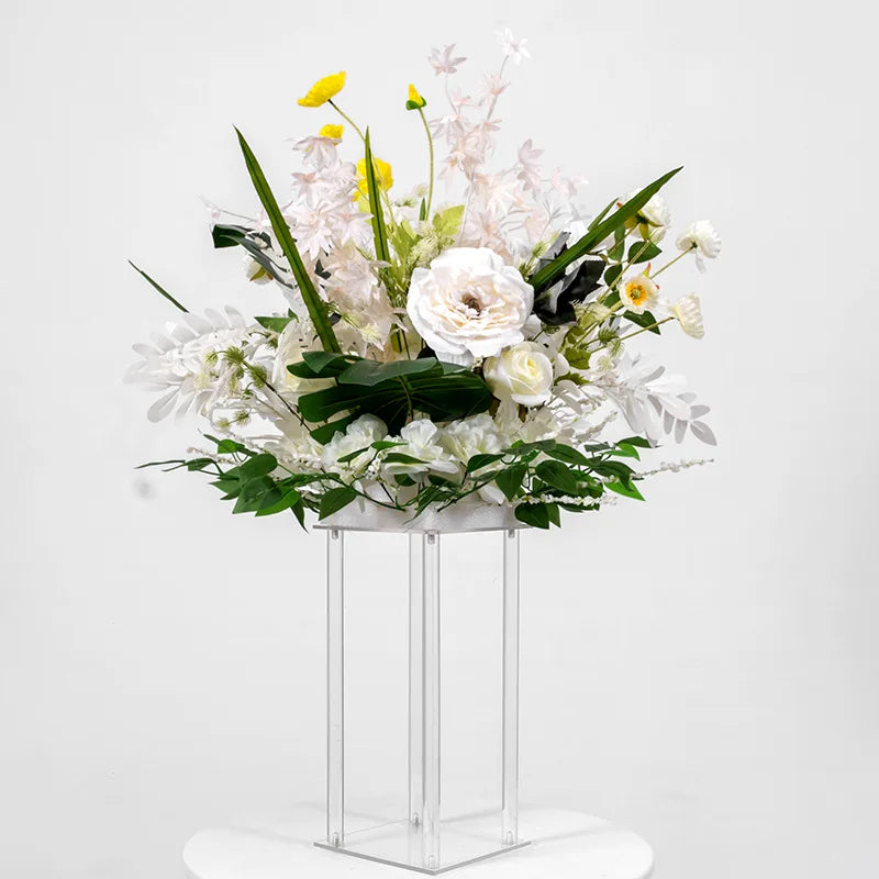 10pcs Acrylic Vases Clear Vases Table Centerpieces Wedding Decor Floral Columns