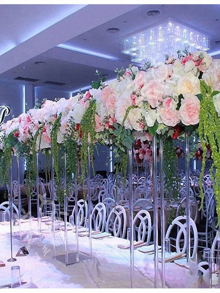 10pcs Acrylic Vases Clear Vases Table Centerpieces Wedding Decor Floral Columns