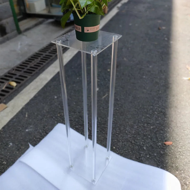 10pcs Acrylic Vases Clear Vases Table Centerpieces Wedding Decor Floral Columns