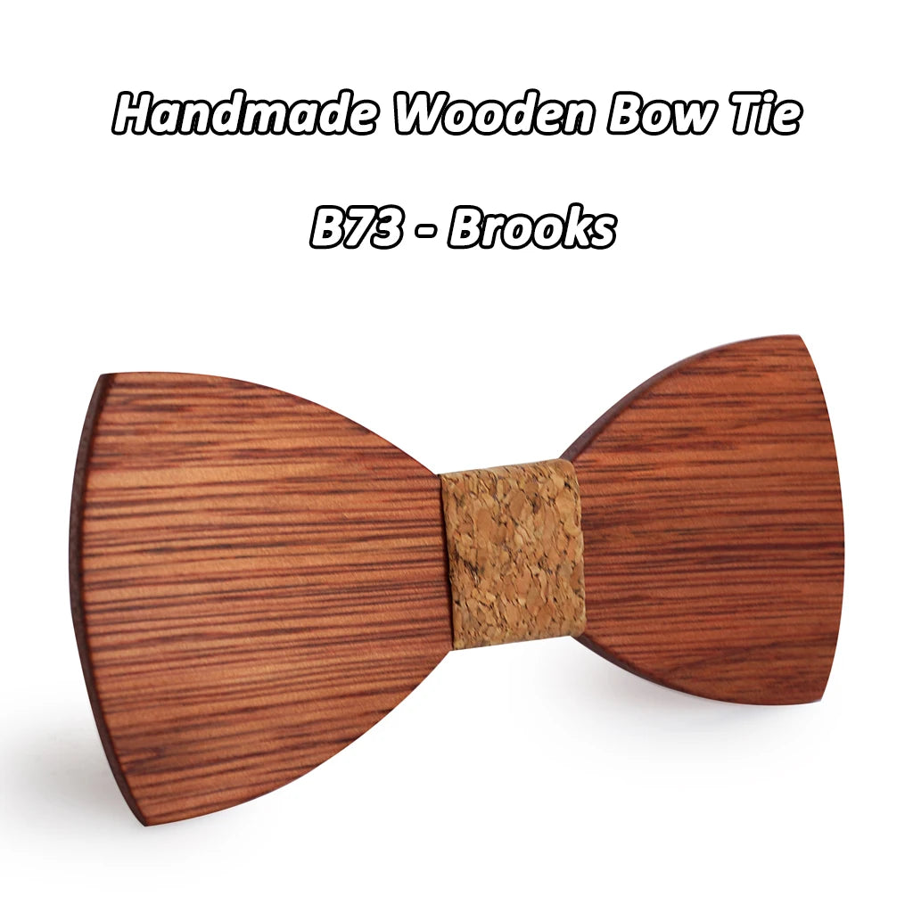 Nœud Papillon en Bois Mahoosive Simple Pour Homme, Mariage, Fête, Tenue Formelle, Cravate Business, Accessoires Vestimentaires