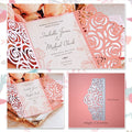 Matrices de découpe en métal pour invitation de mariage, Scrapbooking, décoration de Saint-Valentin, découpe artisanale pour la fabrication de cartes