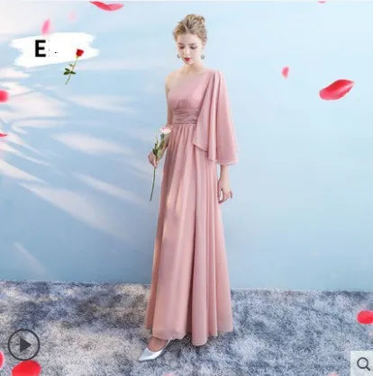 Nouvelles robes de demoiselle d'honneur plissées longueur ras du sol robes de soirée de mariage champêtre et de plage pas chères longue robe pour bal de promo robe de soirée formelle