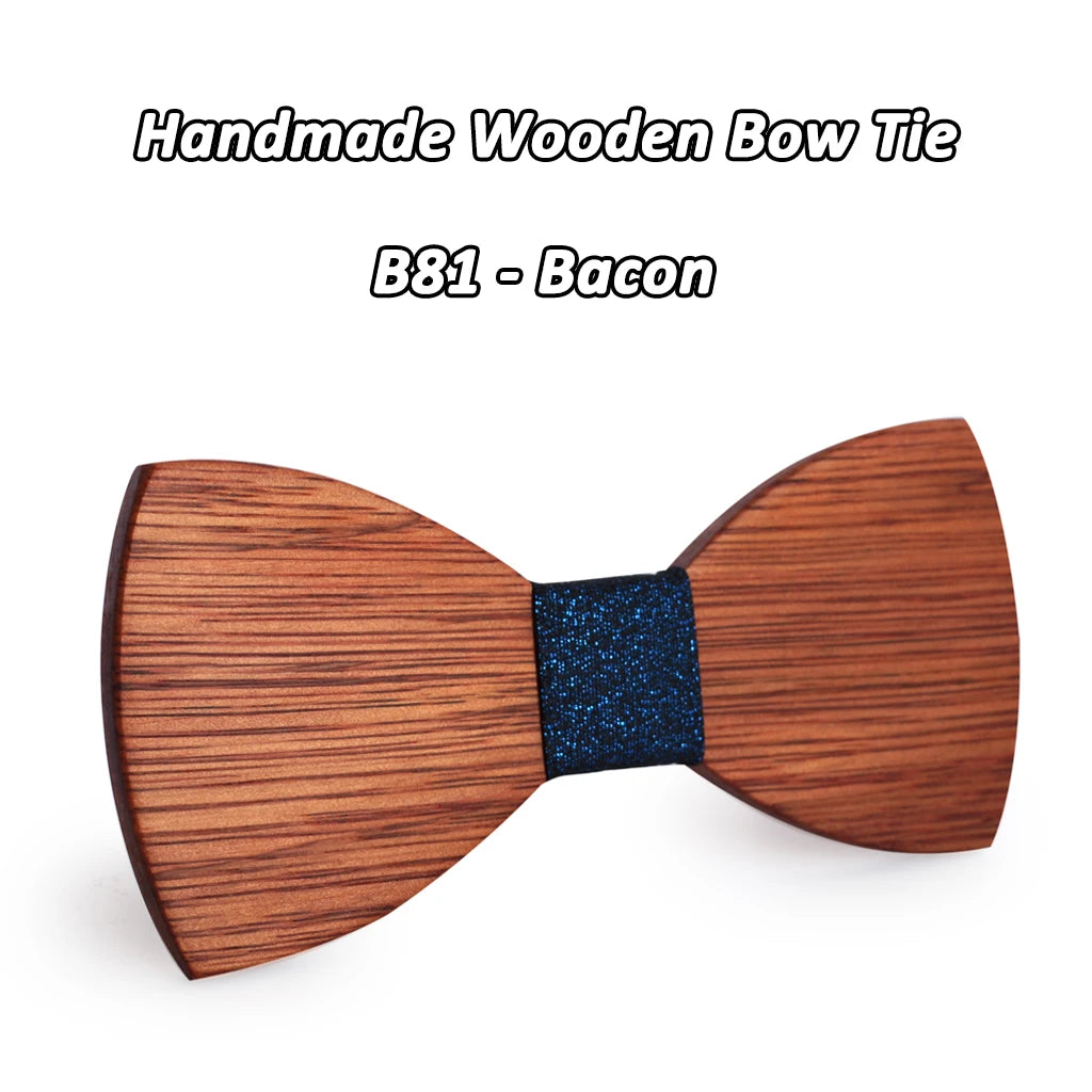 Nœud Papillon en Bois Mahoosive Simple Pour Homme, Mariage, Fête, Tenue Formelle, Cravate Business, Accessoires Vestimentaires