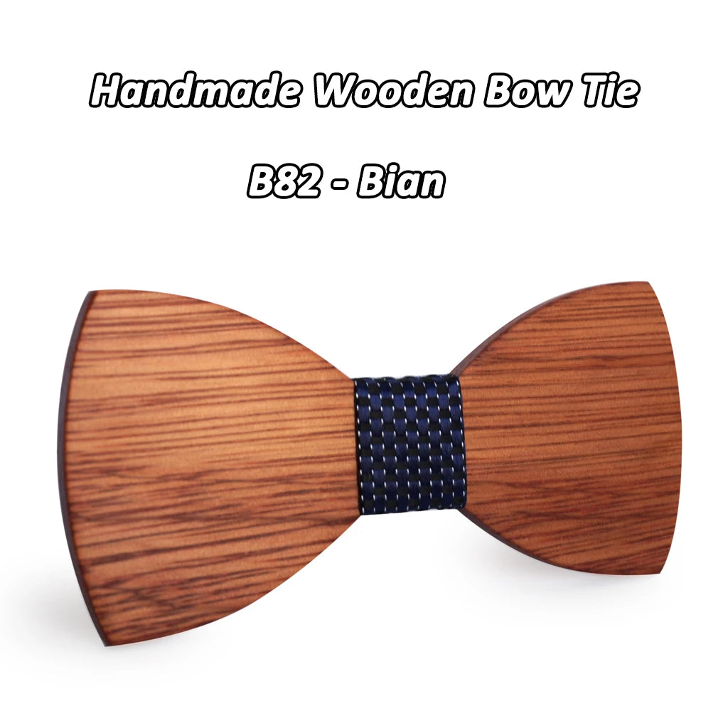 Nœud Papillon en Bois Mahoosive Simple Pour Homme, Mariage, Fête, Tenue Formelle, Cravate Business, Accessoires Vestimentaires