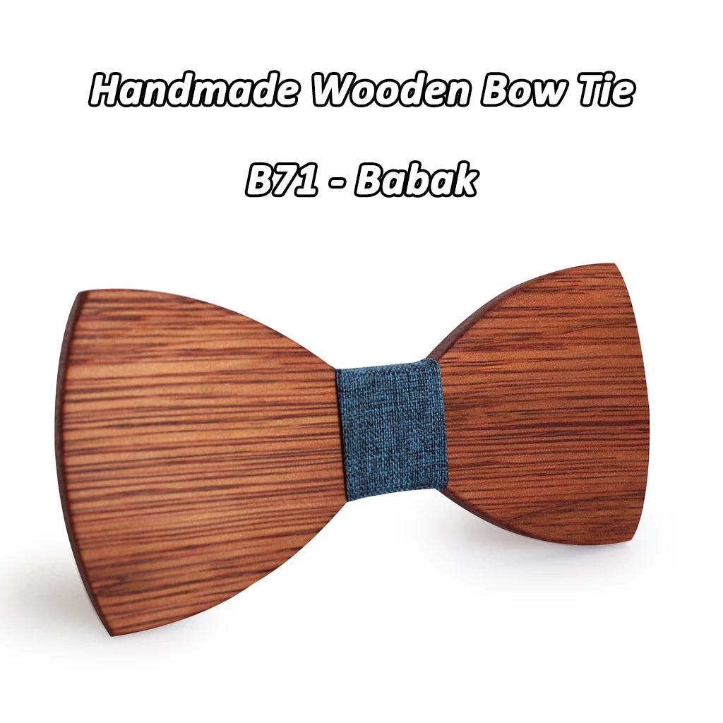 Nœud Papillon en Bois Mahoosive Simple Pour Homme, Mariage, Fête, Tenue Formelle, Cravate Business, Accessoires Vestimentaires