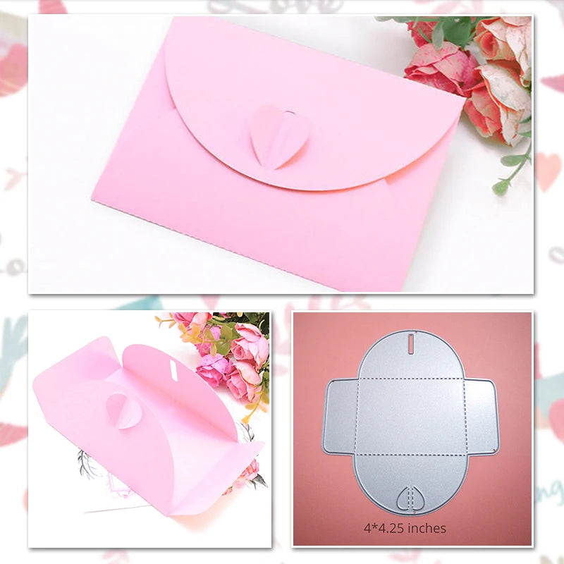 Matrices de découpe en métal pour invitation de mariage, Scrapbooking, décoration de Saint-Valentin, découpe artisanale pour la fabrication de cartes