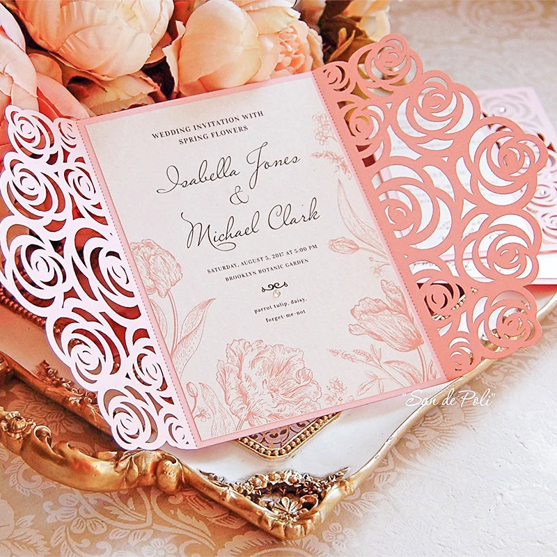 Matrices de découpe en métal pour invitation de mariage, Scrapbooking, décoration de Saint-Valentin, découpe artisanale pour la fabrication de cartes