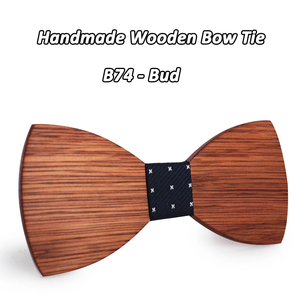 Nœud Papillon en Bois Mahoosive Simple Pour Homme, Mariage, Fête, Tenue Formelle, Cravate Business, Accessoires Vestimentaires