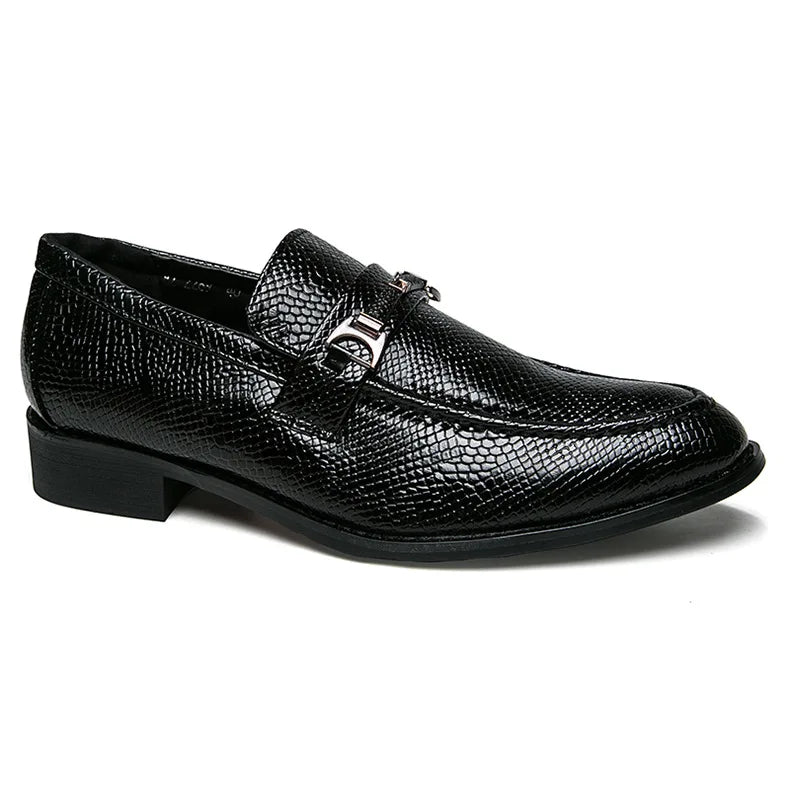 Chaussures habillées de luxe pour homme Chaussures de mariage pour homme Mocassins Chaussures en cuir Zapatos De Hombres Chaussures en peau de serpent
