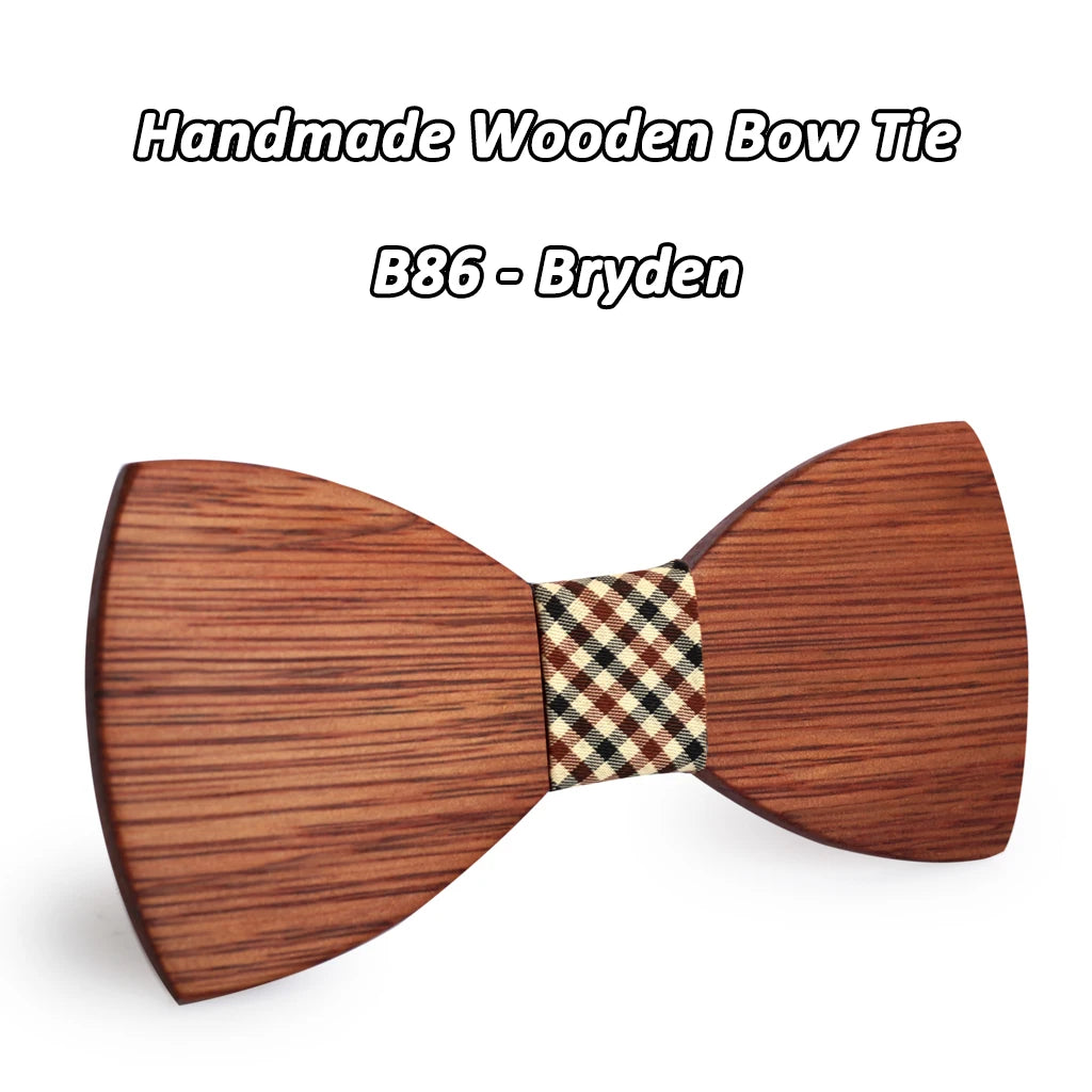 Nœud Papillon en Bois Mahoosive Simple Pour Homme, Mariage, Fête, Tenue Formelle, Cravate Business, Accessoires Vestimentaires